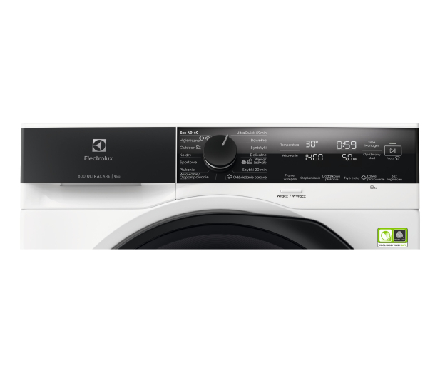 Pralka Electrolux EW8F4697P UltraCare 800 9kg 1600obr SensiCare+ TimeManager UltraCare SteamCare - 1272623 - zdjęcie 2